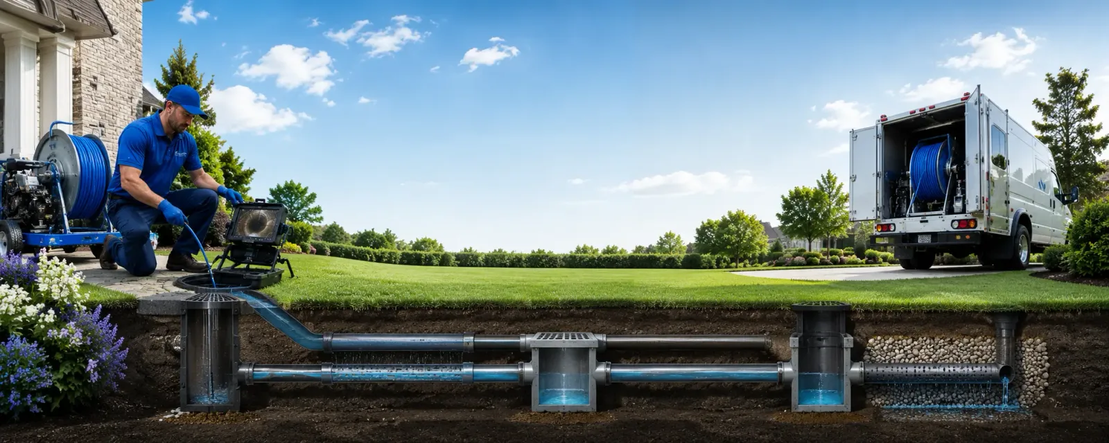 Outdoor drain cleaning information for Marathon, IA